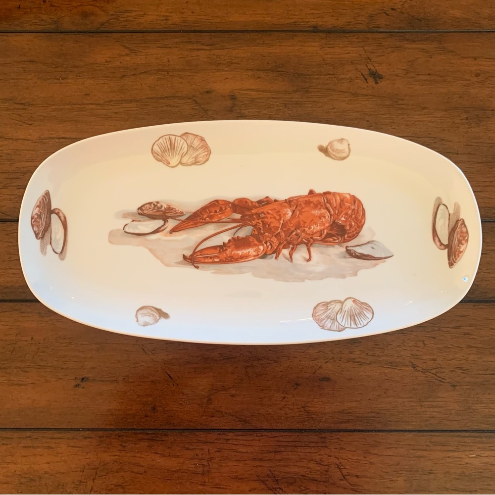 Lobster Oval Platter Olde Nantucket / Seymour Mann China serving platter